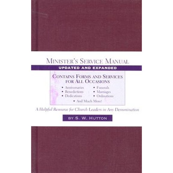 Pre-Owned Minister's Service Manual (Hardcover) 0801091667 9780801091667