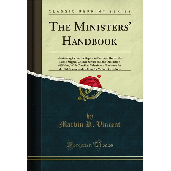 The Ministers' Handbook (Classic Reprint)
