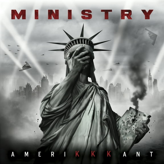Ministry - Amerikkkant - Grey W/ Black & White Splatter - Music & Performance - Vinyl