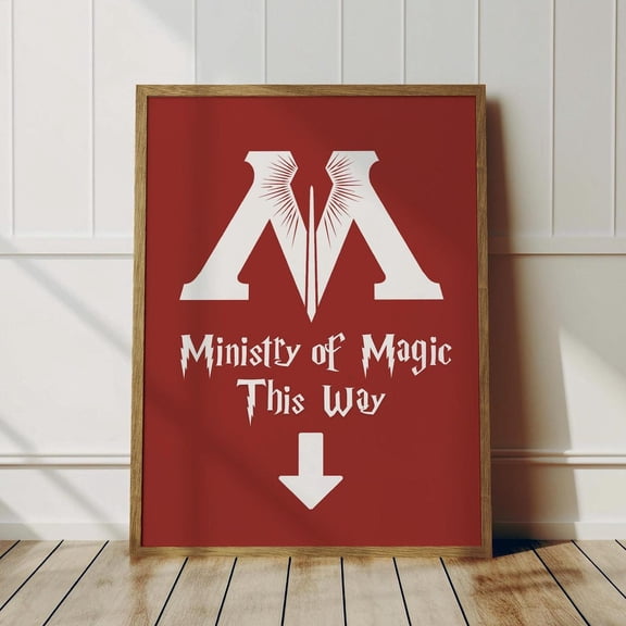 Ministry Of Magic WC Secret Entrance Pathway Bathroom Poster, Unframed Poster