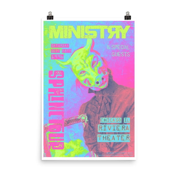Ministry Sphinctour Concert Poster
