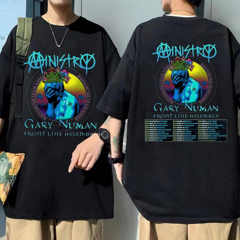 Ministry Spring 2024 Tour With Gary Numan and Front Line Assembly Shirt