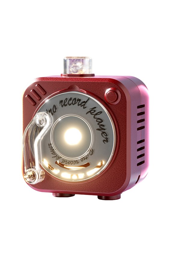 Miniature Vintage Audios Player Keychain ABS Mini Turntable Player Music Playbacks Function Compactly Collectible Gift