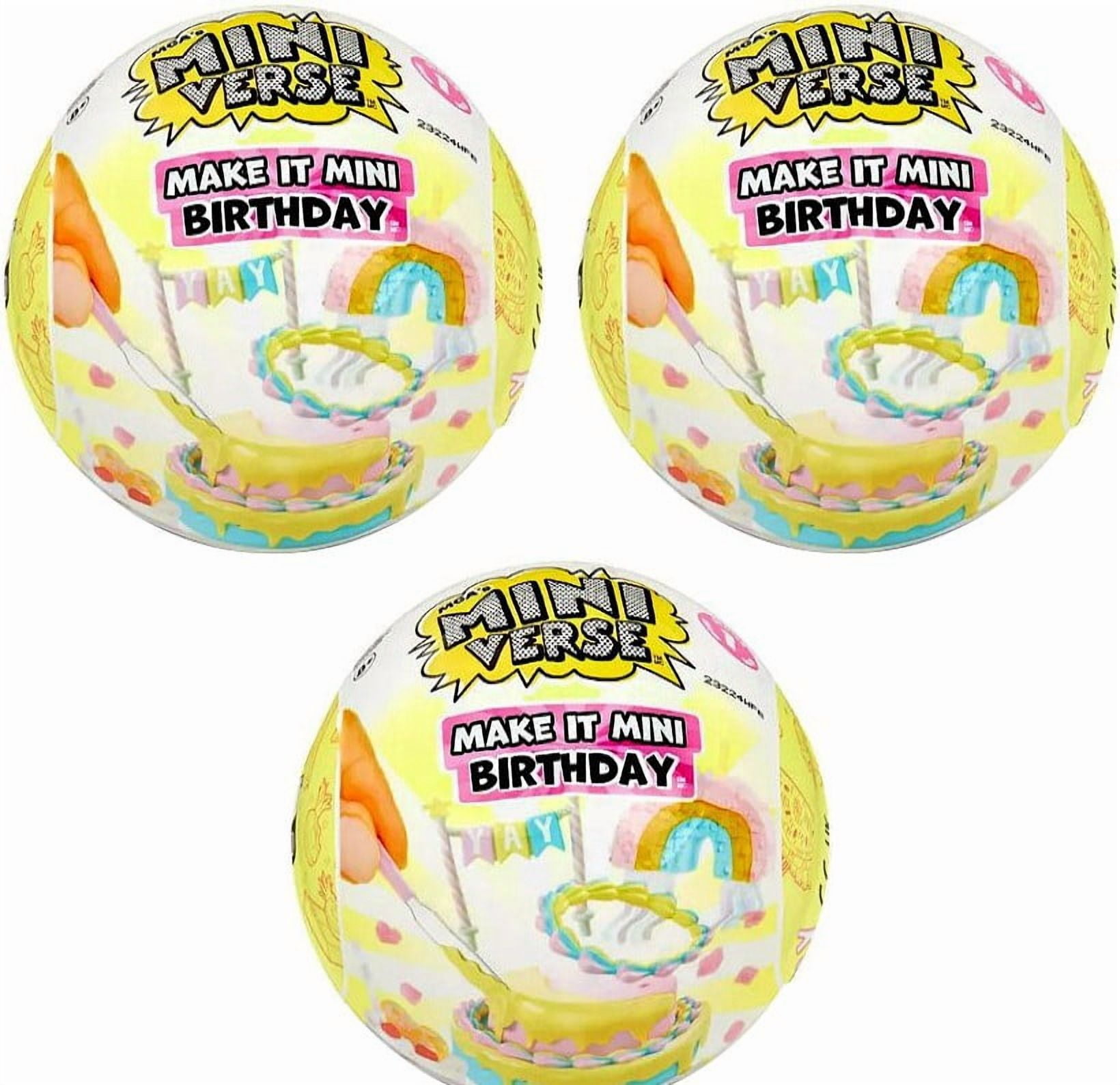 Miniverse Make It Mini BIRTHDAY LOT of 3 Mystery Packs