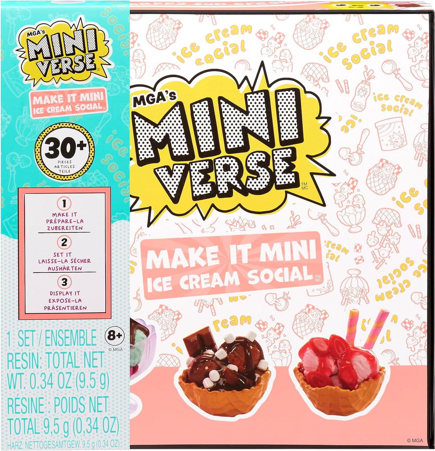 Miniverse Make It Mini Food Ice Cream Social Playset (NOT EDIBLE!) 