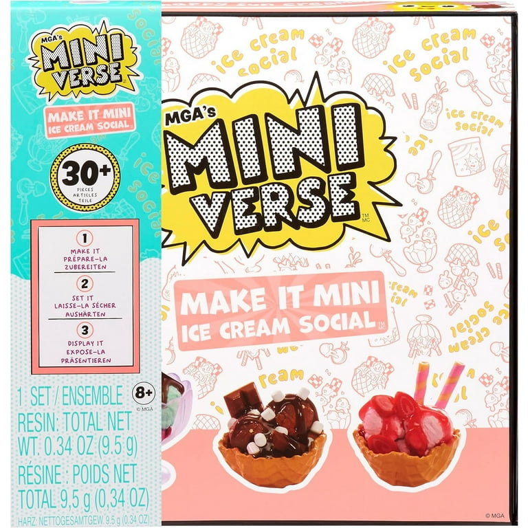 Miniverse Make It Mini Food Ice Cream Social Playset (NOT EDIBLE
