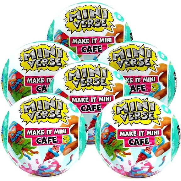 Miniverse Series 5 Cafe Mystery 6-Pack LOT