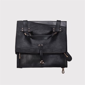 Miniware BNFS01BG Barn Mini Fold Bag, Black Plus Gold