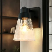 Miniyam 1-Light Vanity Light Fixture for Bathroom, Modern Black Wall Lighting, E26, No Bulbs Included
