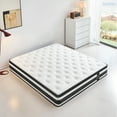 thumbnail image 1 of Miniyam 12" Memory Foam Mattress for Adults, Individual Pocket Spring Hybrid Mattress, Twin-XL, 1 of 10
