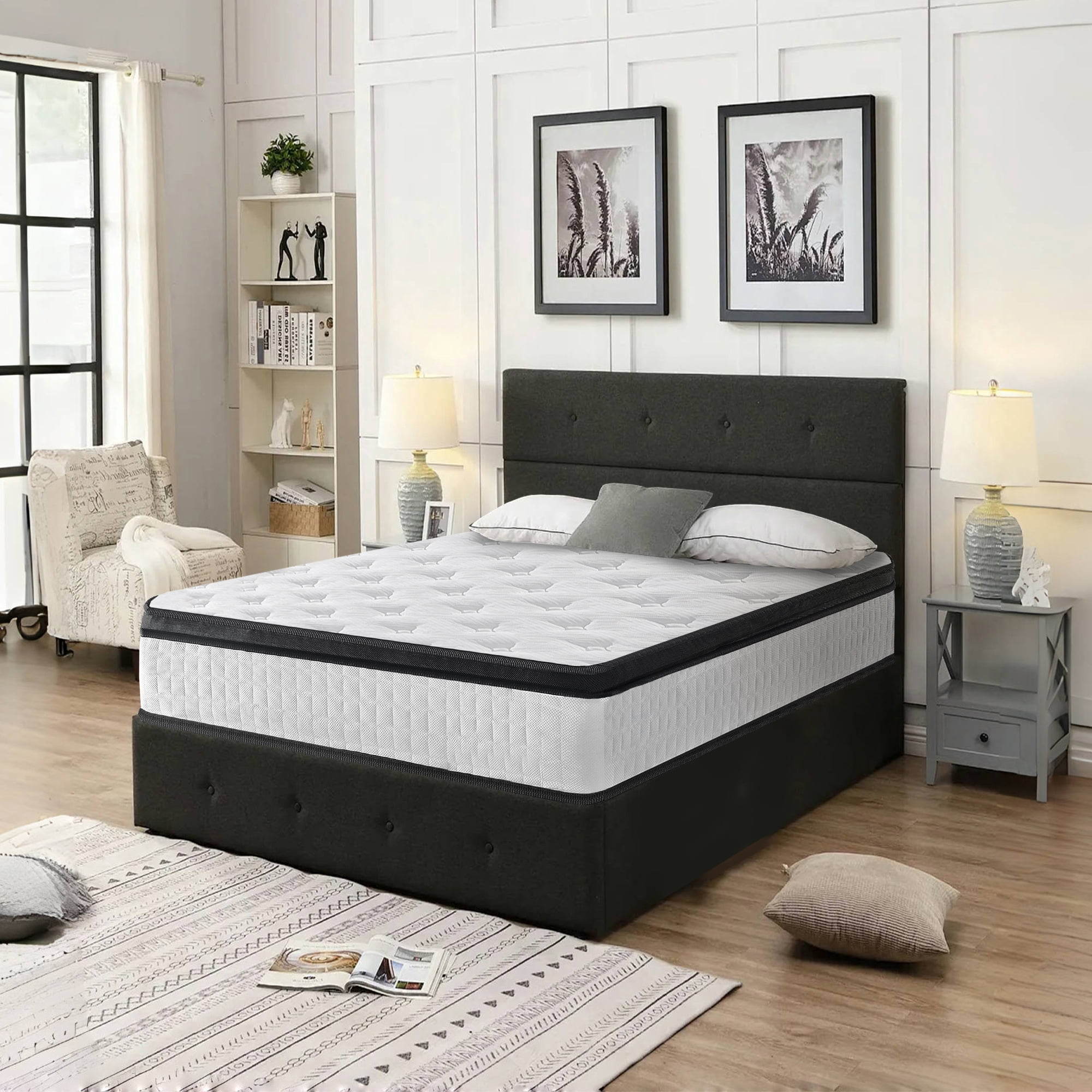 Miniyam 12"  Memory Foam Mattress, Twin Size, Firm Mattress in a Box