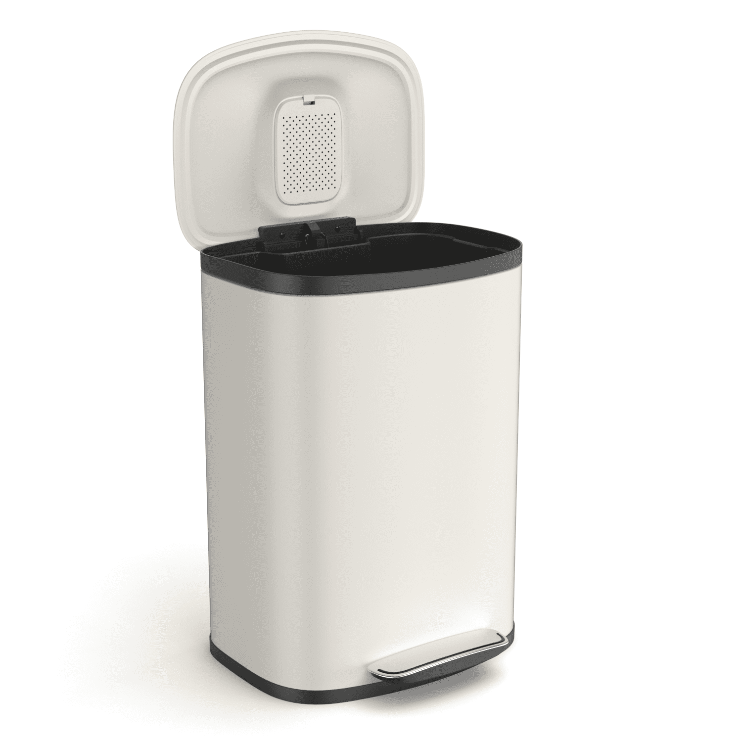 mina　1011 Miniyam 13 Gallon Stainless Steel Trash Can - Close Lid