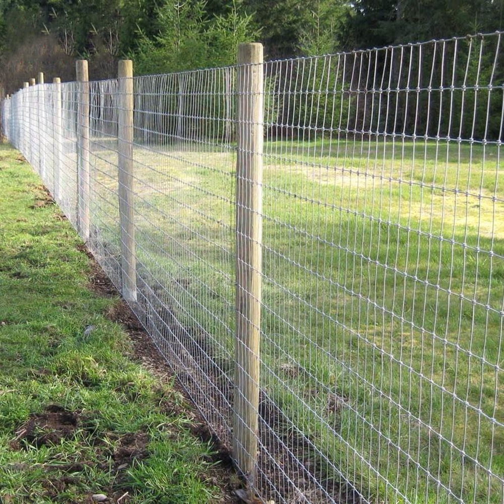 Miniyam 14-Gauge Heavy Zinc Coated Farm Fence – Galvanized Field Wire for Cattle, Deer, Goats, Hogs – Livestock & Animal Protection (60in x 328ft)