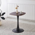 thumbnail image 1 of Miniyam 23.6" Square Dining Table, Small Wood Breakfast Table for Apartment, Kitchen or Studio, Modern Compact Dining Table for 2, Walnut, 1 of 7