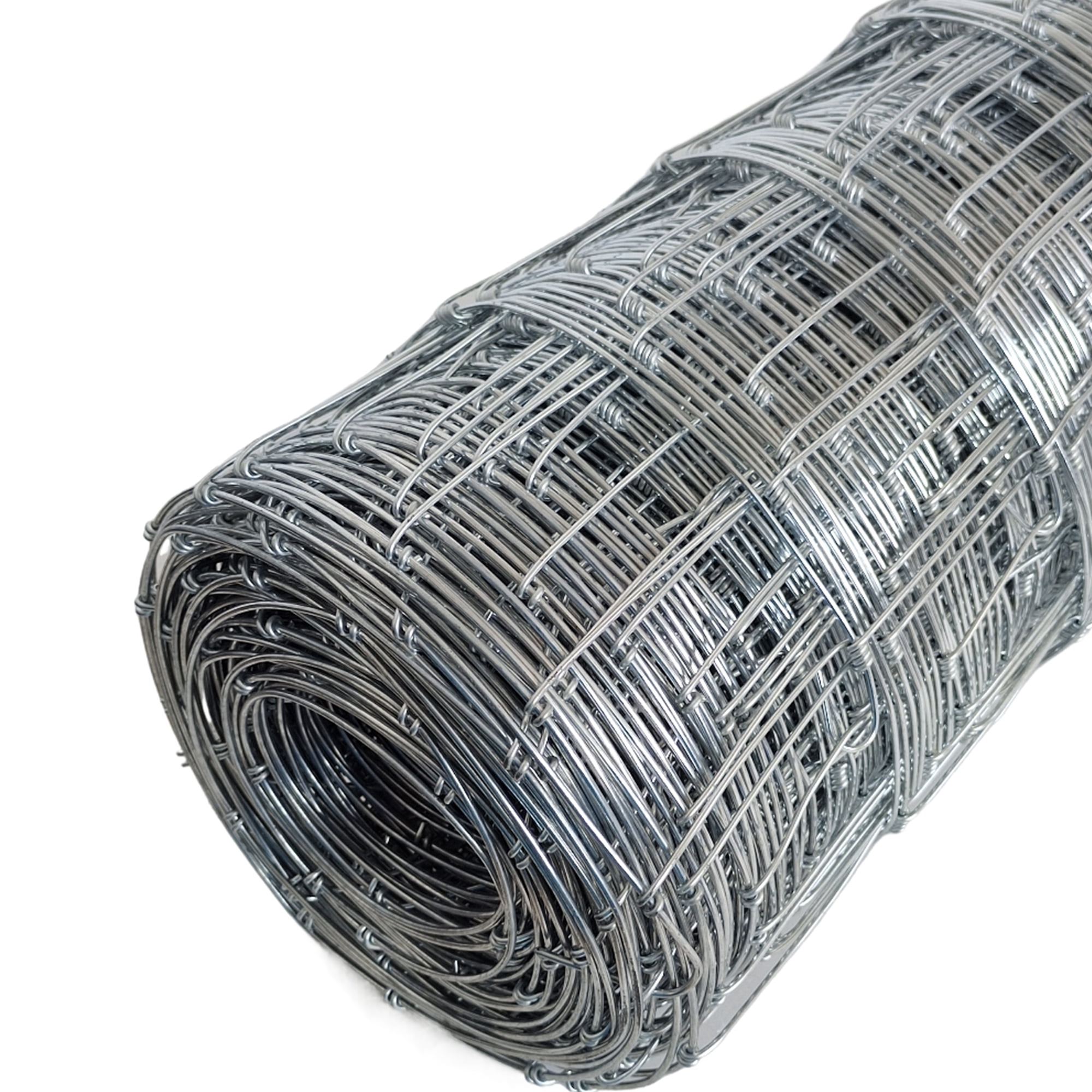Miniyam 4ft x 328ft - 14 Gauge Heavy Galvanized Steel Field Fence Roll for Cattle, Horses, Deer, Goats, Hogs, and Livestock Pasture