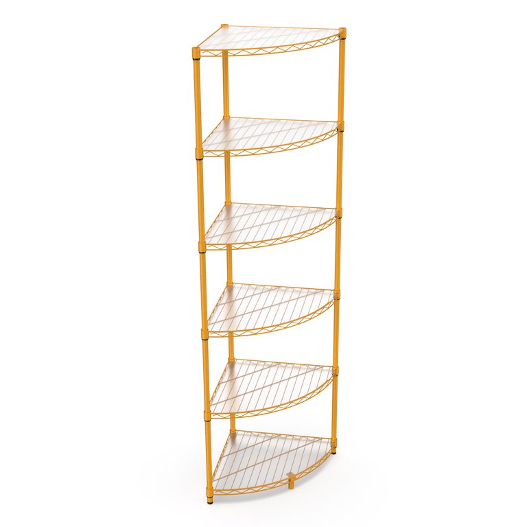Miniyam 6 Tier NSF Metal Corner Shelf Wire Shelving Unit