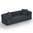 thumbnail image 1 of Miniyam 83" W 3 Seater Sofa Boneless Couches, No Assembly Needed, Modern Combination Sofa for Compact Living Rooms, Apartments, and Offices(Gray), 1 of 7