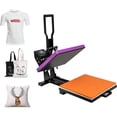 thumbnail image 1 of Miniyam Heat Press Machine, DIY Heat Transfer Machine for T-Shirt/Mouse Pad/Pillow/Canvas, Purple, 1 of 8