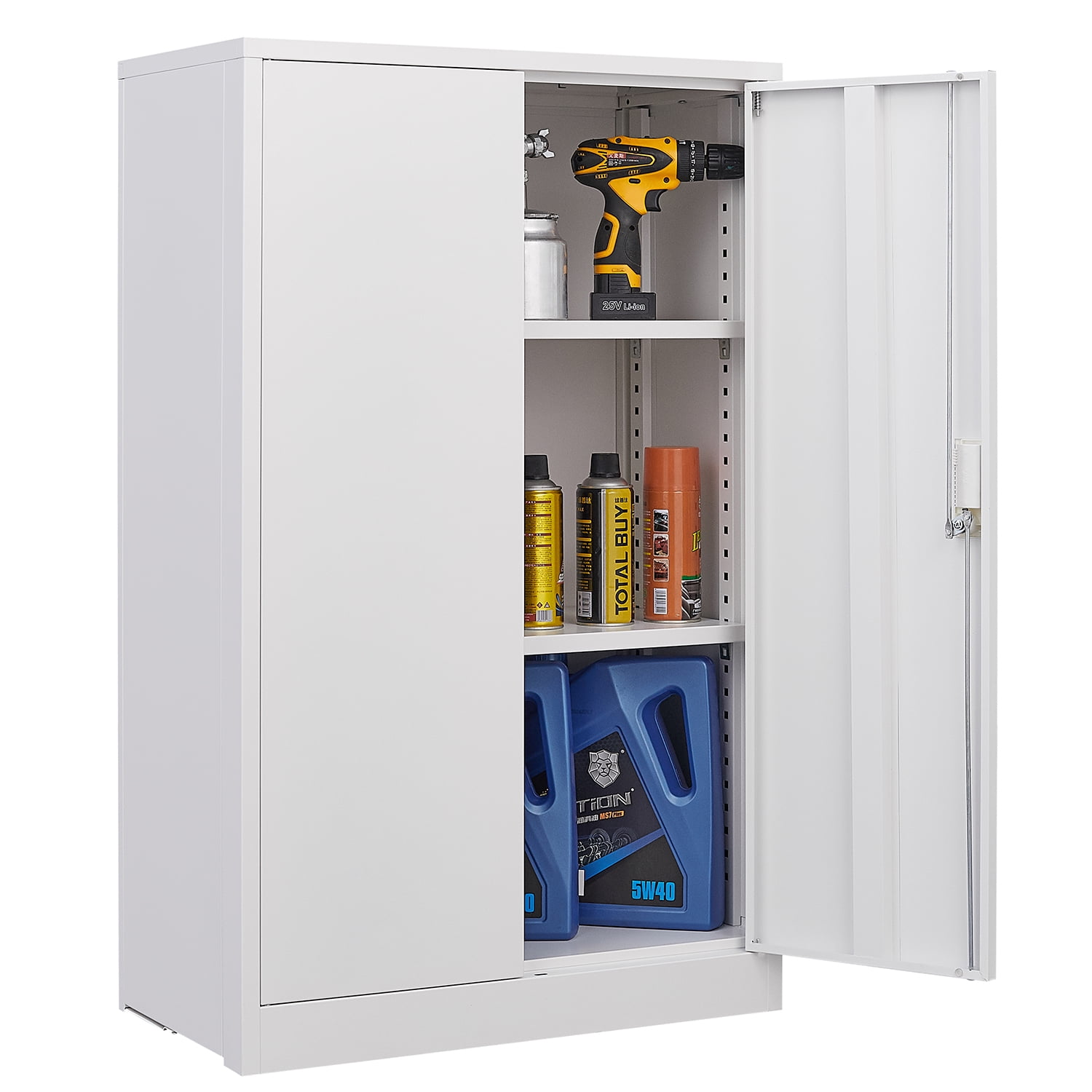 https://i5.walmartimages.com/seo/Miniyam-Metal-Storage-Cabinet-42-inch-Tall-Large-Steel-Utility-Locker-with-Adjustable-Shelves-Locking-Doors-for-Office-Home-Garage-White_cfd6b1cf-94f9-49c9-9c67-22790dfa726d.128d413ae88edf2494cd1ca057a8fd2b.jpeg