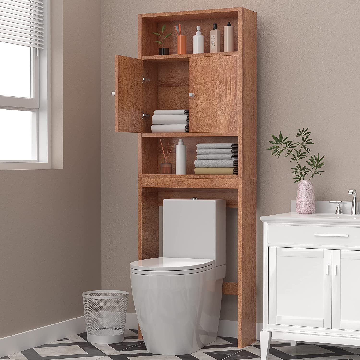 https://i5.walmartimages.com/seo/Miniyam-Over-The-Toilet-Storage-Cabinet-with-Adjustable-3-Shelf-and-Double-Doors-Bathroom-Space-Saver-Organizer-Yellow-Brown_e294995b-edd3-4703-aaaa-3c4e97348d3e.31f4bac7a21247f2f2696133664ecb70.jpeg
