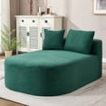thumbnail image 1 of Miniyam Oversized Chaise Lounge Chair with Deep Seat, 46" Extra Wide Corduroy Lounge Chair, Ergonomic Back Support, Pocket Spring & Foam, No Assembly, Green, 1 of 7