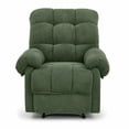 thumbnail image 1 of Miniyam Overstuffed Recliner Chair with Plush Armrests, Adjustable Ergonomic Recliner, 105° to 165° Reclining, Green, 1 of 7