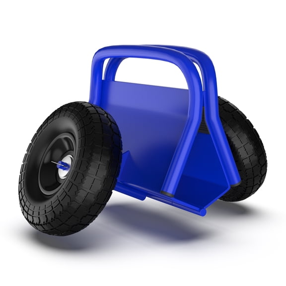 Miniyam Panel Dolly, 1000LBS Capacity, 2-Wheel Adjustable Clamp Cart for Slab Material Handling, Blue