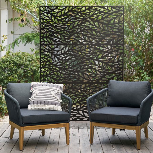 Miniyam Patio Privacy Screen, Outdoor Privacy Screen with Stand