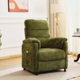 thumbnail image 1 of Miniyam Plush Power Recliner in Green, 7-Zone Body Support & Silent Recline with Memory Remote for Bedroom, 1 of 12