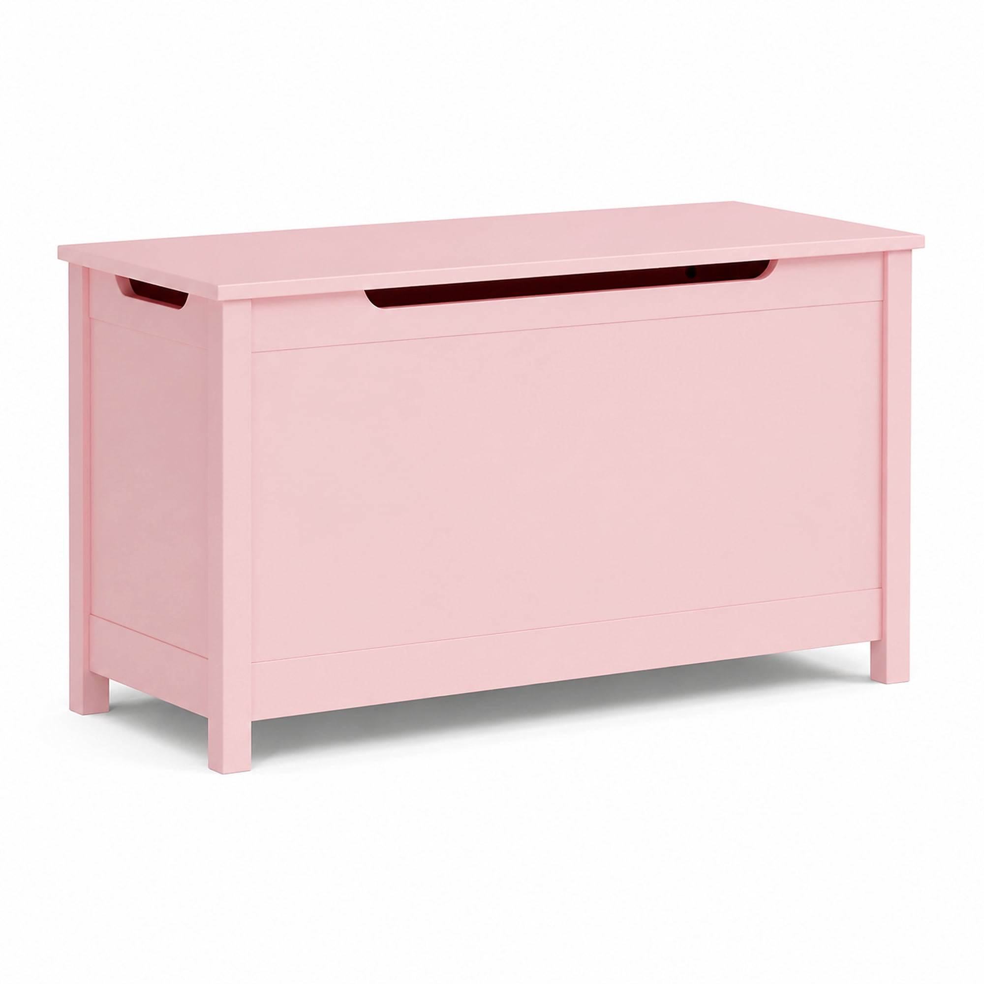Miniyam Toy Storage Bench with Lid, Kids Toy Box and Storage Chest for Bedroom, Playroom, Nursery, Pink