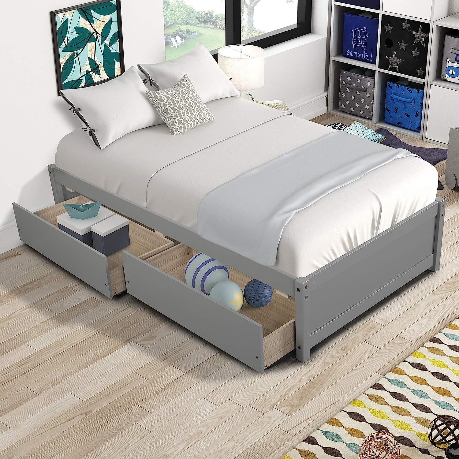 Boys twin platform bed deals