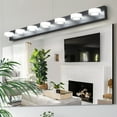 thumbnail image 1 of Miniyam Hard-Wired Vanity Light, 7-Light Modern Acrylic Wall Fixture for Bathroom Mirror Lighting, 1 of 7
