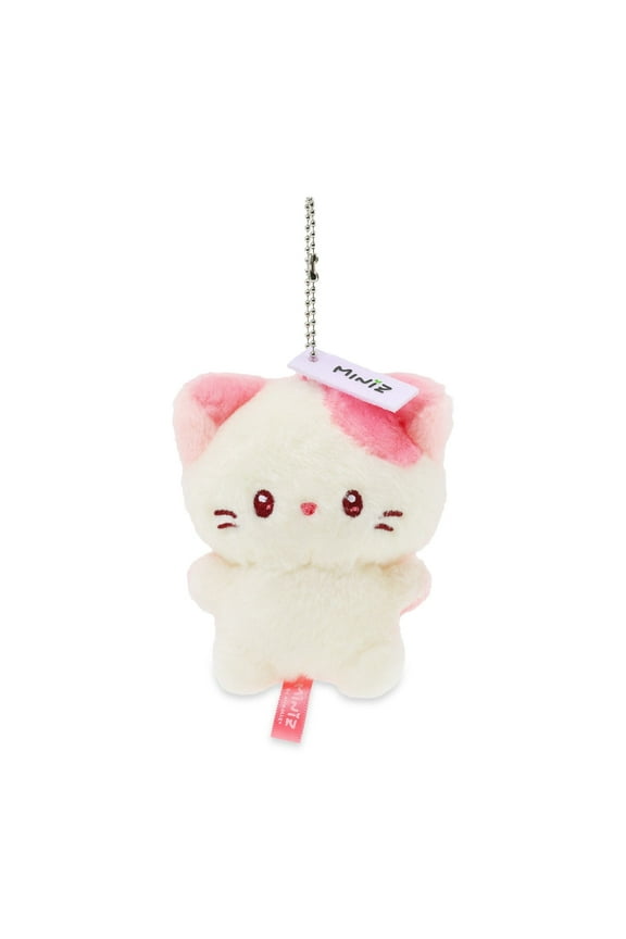 Miniz by Anirollz Kittiroll Plush Charm – Pink Cat Keychain – Soft Kawaii Toy Accessory for Bags, Keys, Gifts, Kids & Adults