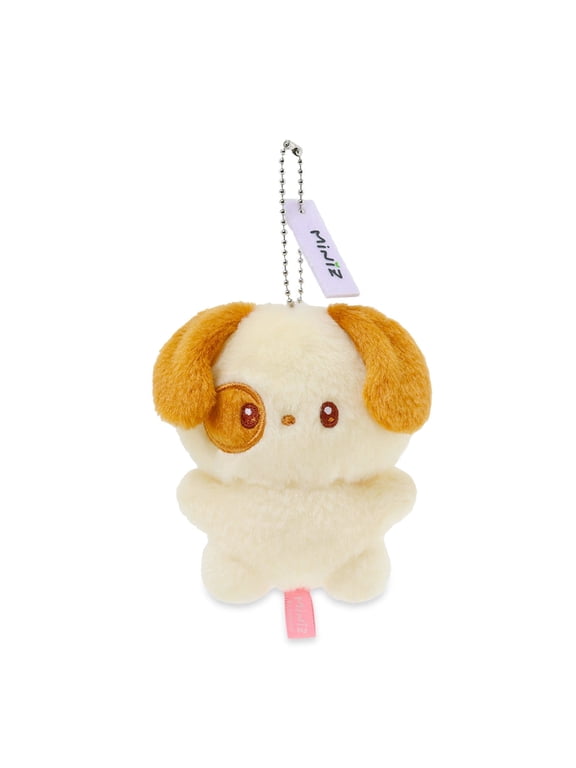 Miniz by Anirollz Puppiroll Plush Charm – Brown Puppy Keychain – Cute Kawaii Toy Accessory for Bags, Keys, Gifts, Kids & Adults