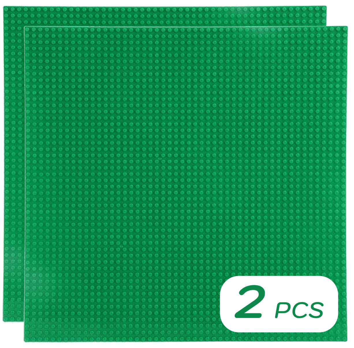 Minizfigs 15 Inch x 15 Inch Classic Baseplate for Building Bricks Extra Large Landscape for Kids Building Blocks Platform Baseplates 48x48 Studs Compatible with All Major Brands 2 Pack Green Walmart....