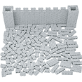 thumbnail image 1 of Minizfigs 265 Pieces Light Gray Masonry Profile Bricks Set Building Blocks for Bulk Brick Wall Parts and Pieces City Castle Medieval Compatible with Major Building Toy Brands Including Lego, 1 of 9