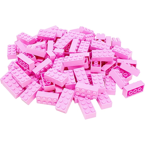 Minizfigs Classic 2x4 Building Brick Play Set - 100 pcs - Compatible with All Major Brands
