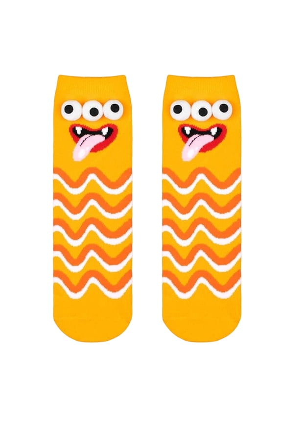 Toddler Socks with 3D Elephant Eyes, Silly Wacky Funny Stockings, Gift Exchange Helper, Socks for Kids,as shown One Size