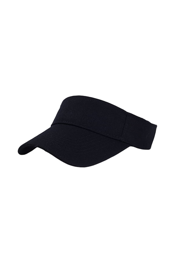 Unisex Running Sun Hat Monochrome Empty Top Breathable Cap For Outdoor Sports Jogging Walking Hiking,Black