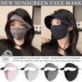 thumbnail image 1 of Minjewel Women Face Cover Mask Sun Protection - Breathable, Lightweight, Adjustable Full Face Cover, Perfect for Outdoor Activities, Hiking, Gardening,Pink, 1 of 4
