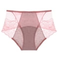 thumbnail image 1 of Minjewel Women's Breathable Physiological Plus Size Menstrual Period Underwear, Hygiene Pants for Women, Comfortable Period Panties,Pink,M, 1 of 3