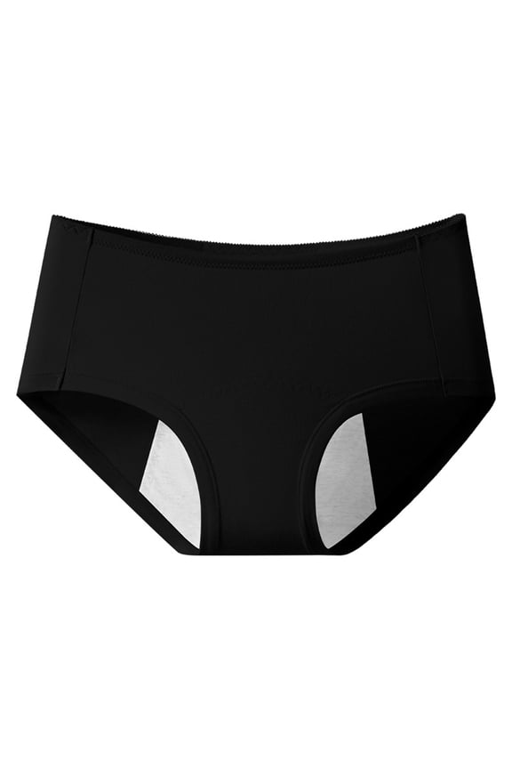 Women's High Waisted Breathable Physiological Menstrual Period Underwear, Hygiene Pants for Women, Comfortable Period Panties,Black,XL