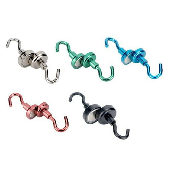 Minjieyu Durable Steel Magnetic Hooks, 6 Pack