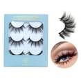 thumbnail image 1 of Mink Eyelashes - False Eyelashes 3 Pairs 6D Mink Lashes - Wispy Lashes Natural Look Faux Mink Eyelashes Dramatic Lashes Fluffy Cat Eye Reusable Lashes Pack Extension |002-0.6 inch, 1 of 15