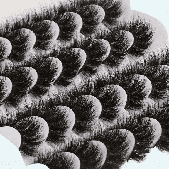 Mink Lashes Fluffy 20MM Long Dramatic False Eyelashes Thick Full Volume Eye Lashes Pack 14 Pairs