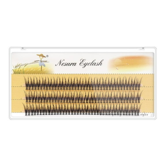 Mink Natural Swallow Tail Soft Individual Lashes Clusters Lashes Eyelashes False Lashes 14MM