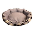 thumbnail image 1 of Mink Tufted Euro Bed, Chiseled & Vanilla Ice, Large, 1 of 1