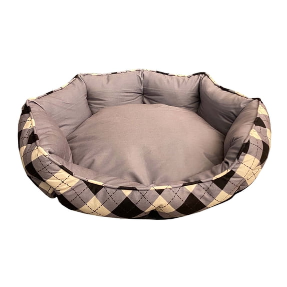 Mink Tufted Euro Bed, Chiseled & Vanilla Ice, Large