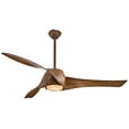 thumbnail image 1 of Minka Aire Artemis 58'' Distressed Koa Transitional LED Stem Smart Ceiling Fan with Remote Control, 1 of 2
