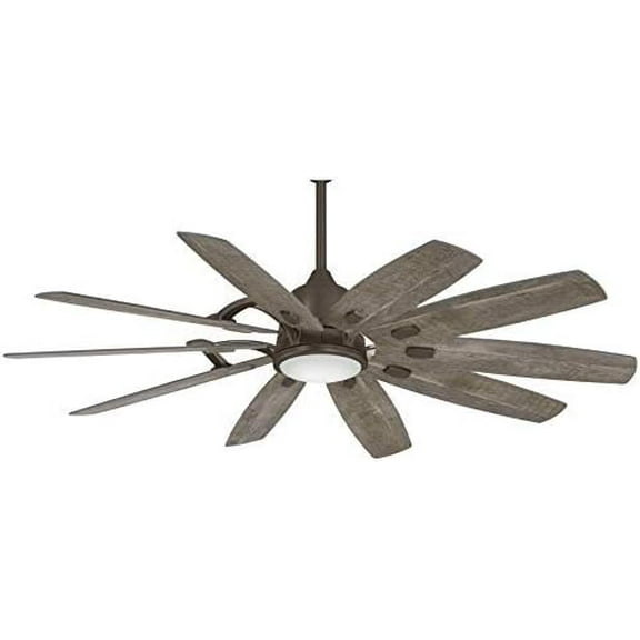 Minka-Aire Barn 65 Oil Rubbed Bronze Integrated LED Ceiling Fan with Light Kit and Remote Control